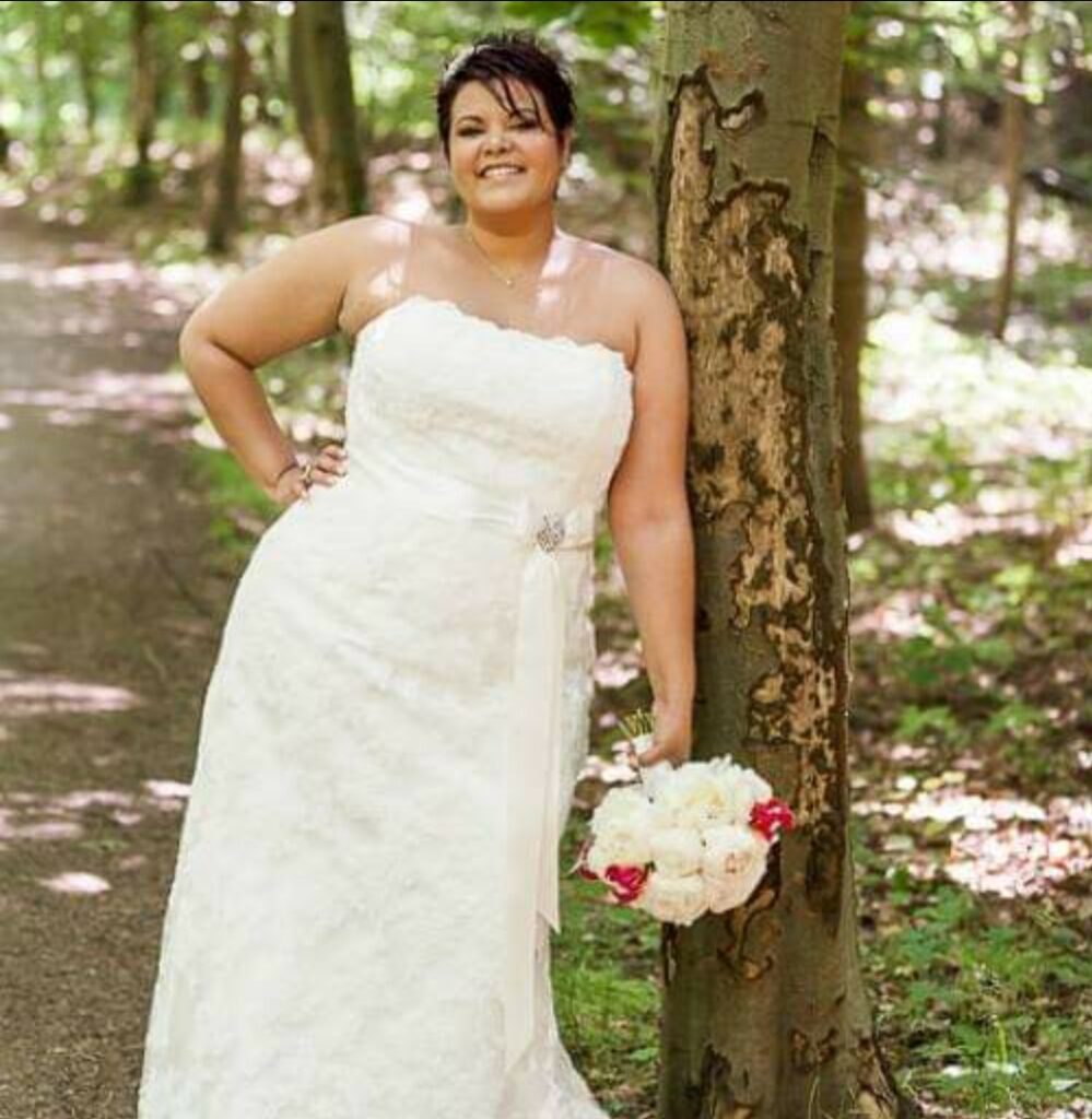 Modern wedding dress Vindress White Regular Long Strapless New (Un-Altered) Natural Unknown size