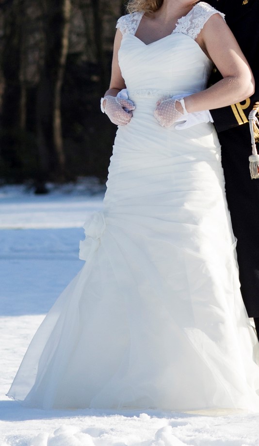 Adorable wedding dress Vindress Ivory Regular Long V-neck New (Un-Altered) Natural Unknown size