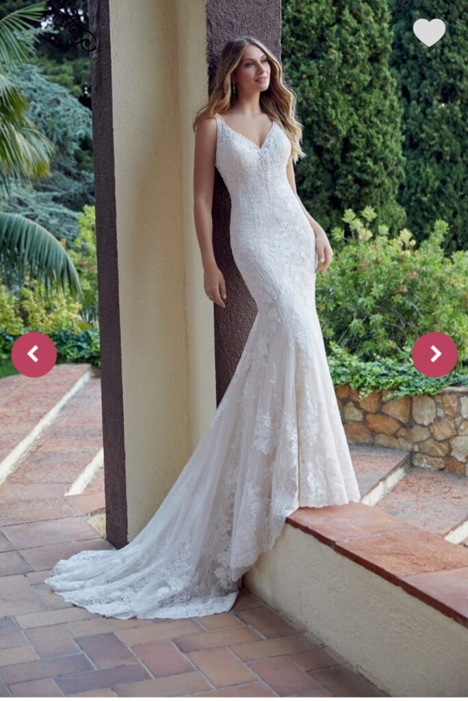 Amazing wedding dress Vindress Ivory Regular Long V-neck New (Un-Altered) Natural Size 40