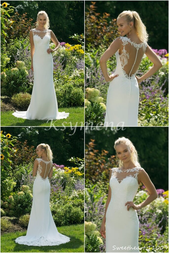 Modern wedding dress Vindress Ivory A-line Long V-neck New (Un-Altered) Natural Unknown size