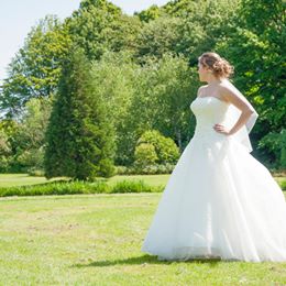 Beautiful wedding dress Vindress White Regular Long Strapless New (Un-Altered) Tulle Size 38